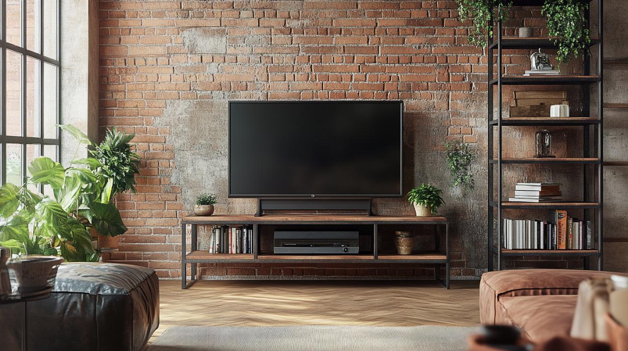 Transforma tu salón con un mueble de TV industrial: metal, acero, madera y estilo